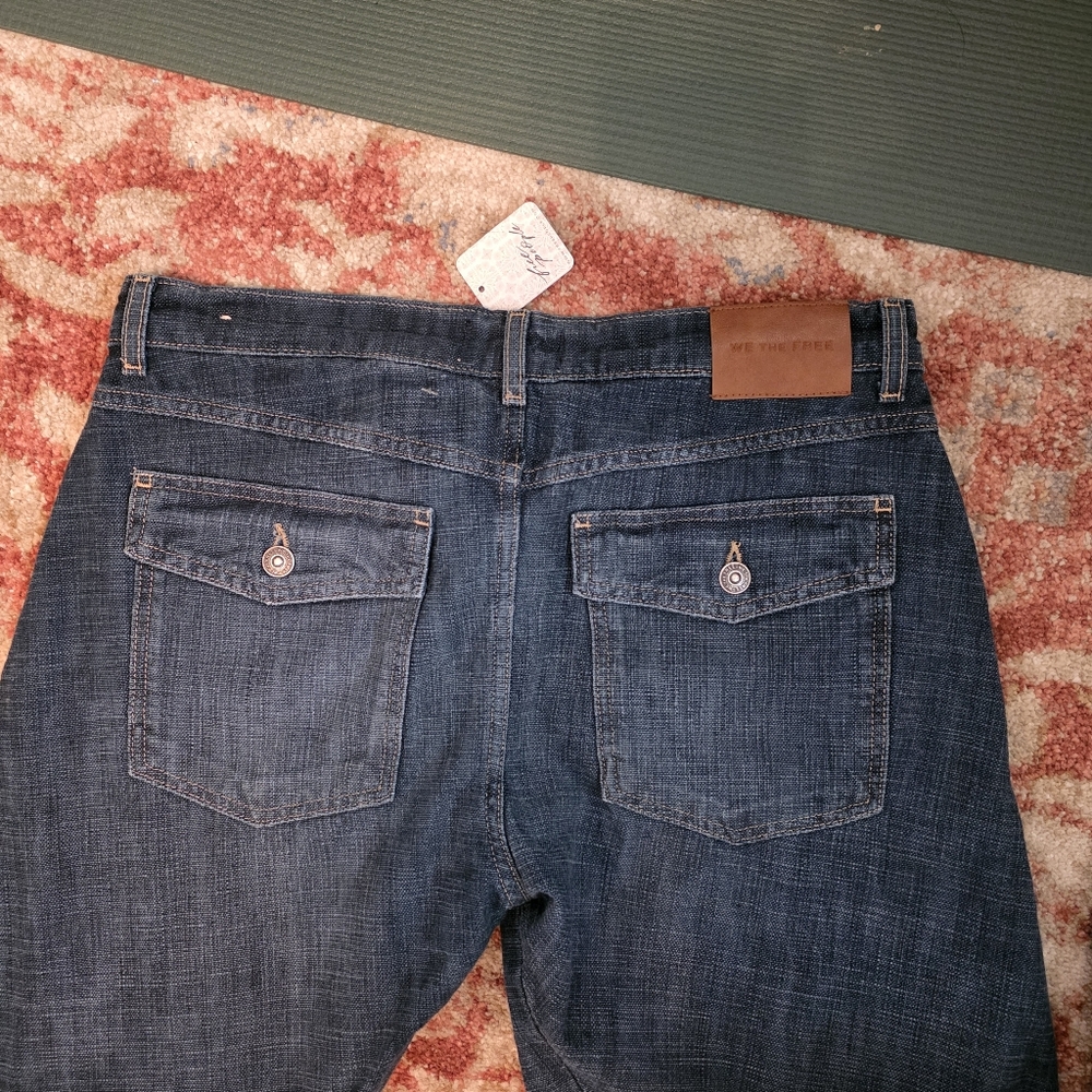 We The Free Women's Dark Blue Boyfriend Jeans - Picture 4 of 5